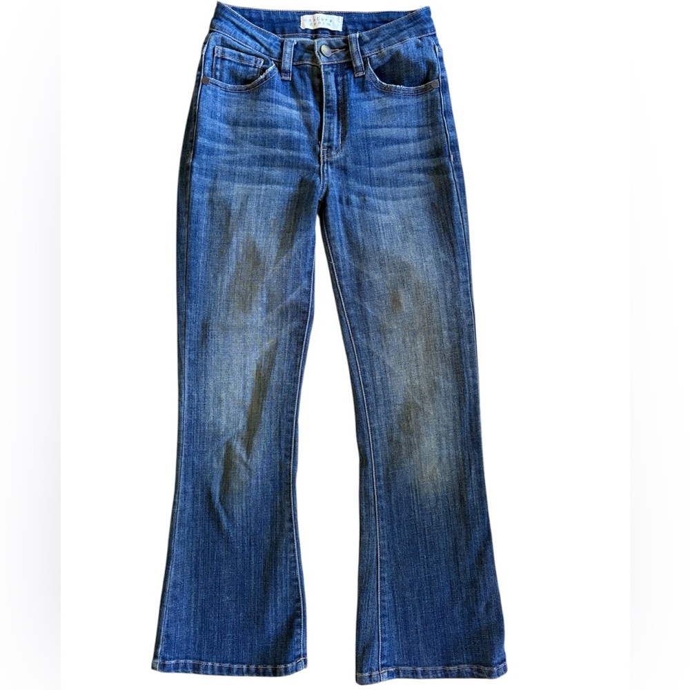 Nature Denim Flare Leg Distressed Jeans 👖 l Size 0